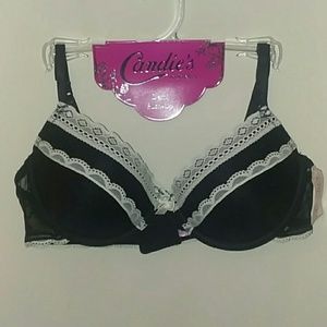 Candies Black Demi Push-Up Bra